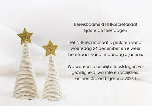 Bereikbaarheid NHI-secretariaat tijdens de feestdagen